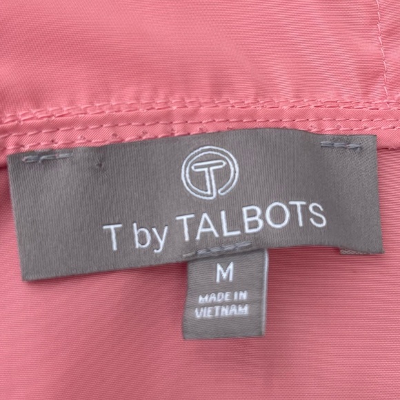 T by Talbots Coral Rain Utility Jacket, Size Medium - Picture 4 of 7